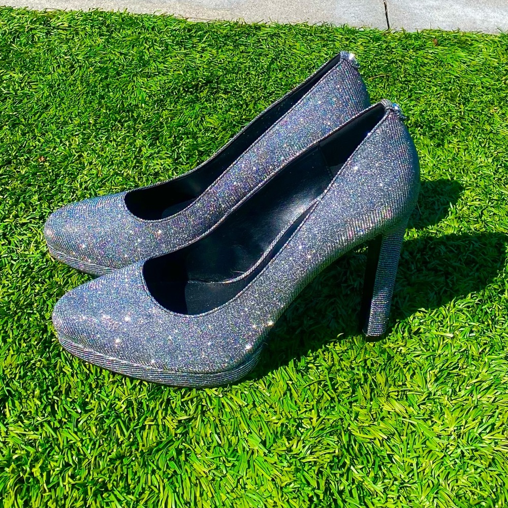 Michael Kors Silver Sparking Heels